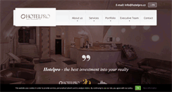 Desktop Screenshot of hotelpro.cz